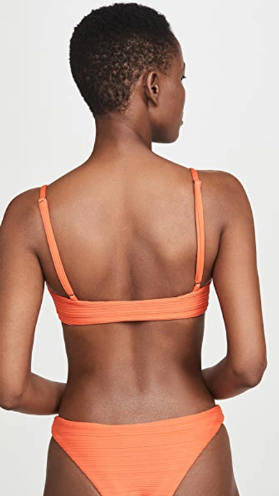 Shop Mara Hoffman Carla Bikini Top In Orange