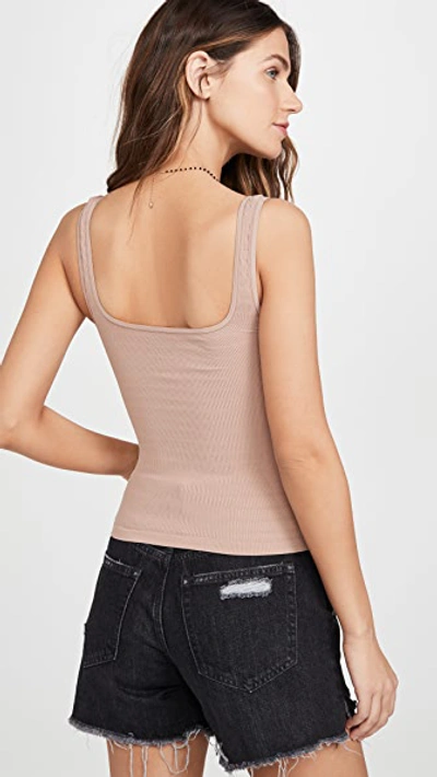 Shop Free People Square One Seamless Cami In Nude
