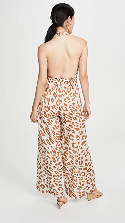 Shop Nanushka Alayna Jumpsuit In Ocelot