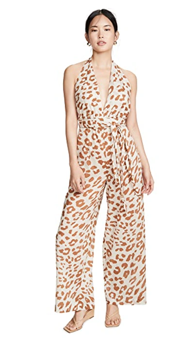 Shop Nanushka Alayna Jumpsuit In Ocelot