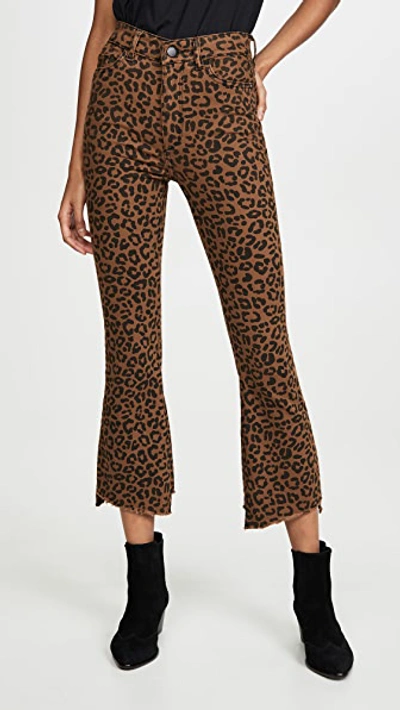 Shop Dl 1961 Bridget Crop High Rise Bootcut Jeans In Jaguar