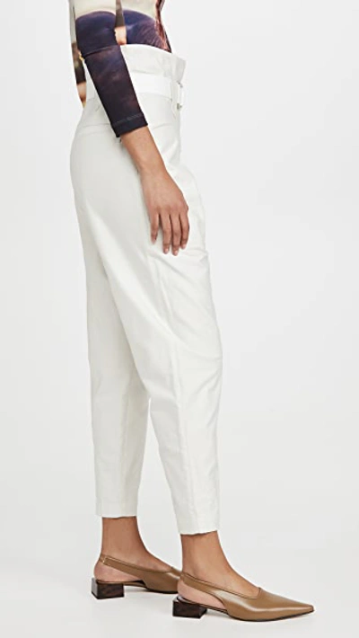 Shop Iro Cursola Trousers In Cloudy White