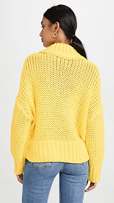 Shop Free People My Only Sunshine Sweater In Yellow In Love