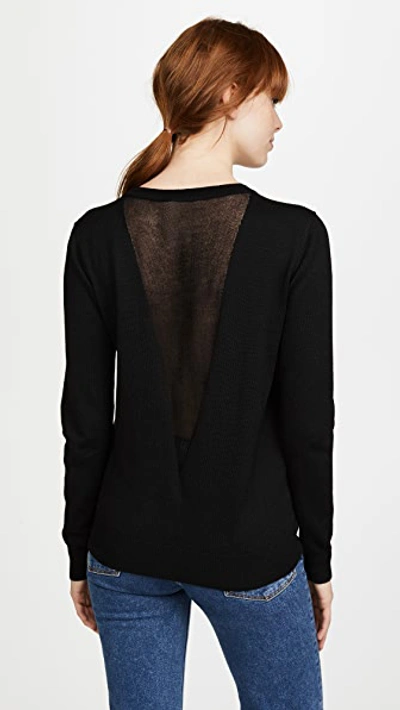 Shop Line & Dot Mia Contrast Sweater In Black