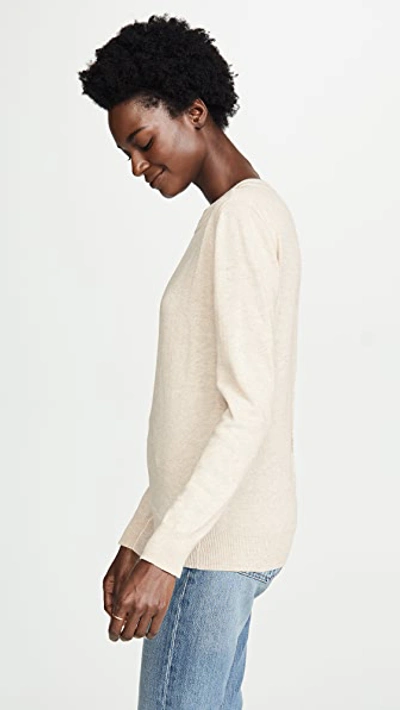 Shop Line & Dot Mia Contrast Sweater In Oatmeal