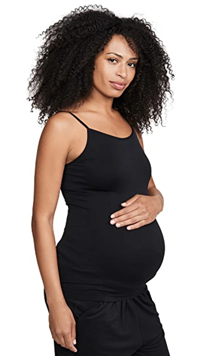 Shop Ingrid & Isabel Maternity Seamless Cami In Black