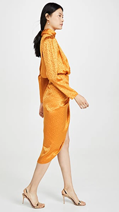 Shop Ronny Kobo Kaira Dress In Marigold