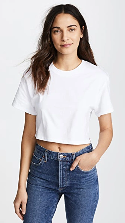 Shop Hanes X Karla The Crop Tee In White