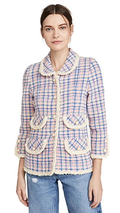 Shop The Marc Jacobs The Tweed Jacket In Ivory