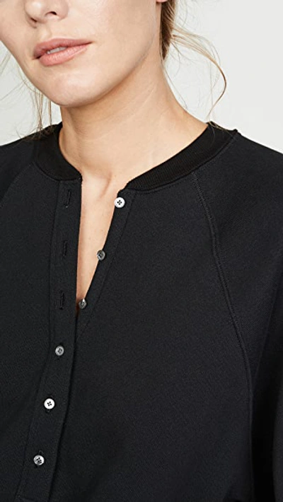 Shop Marissa Webb So Uptight Plunge Henley In Black