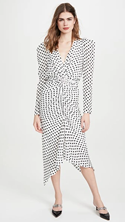 Shop Ronny Kobo Astrid Dress In White/black