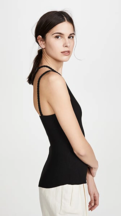 Shop The Range Division Rib Braided One Shoulder In Black