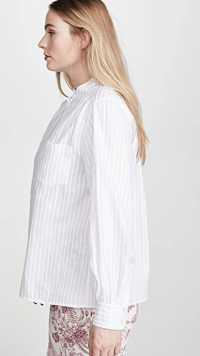 Shop The Marc Jacobs Sofia Loves The Collarless Top In White