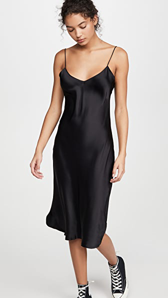 nili lotan black slip dress