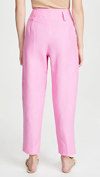 Shop No.6 Hollis Pants In Pink Linen