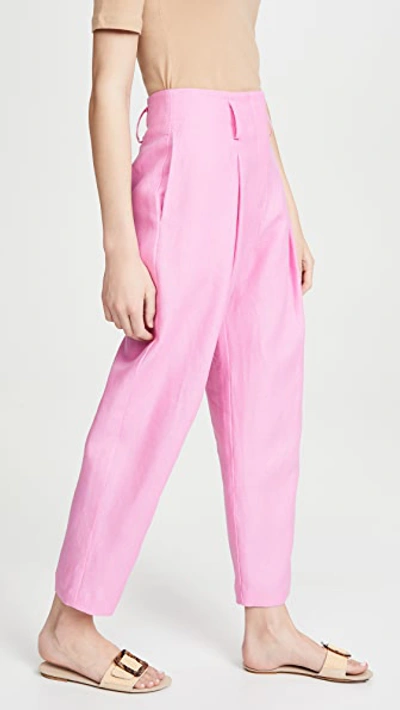 Shop No.6 Hollis Pants In Pink Linen