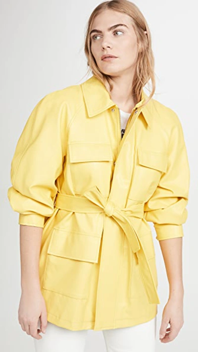 Shop Apparis Tina Jacket In Blazing Yellow