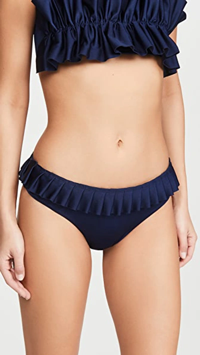 Shop Azulu Venus Bikini Bottoms In Navy