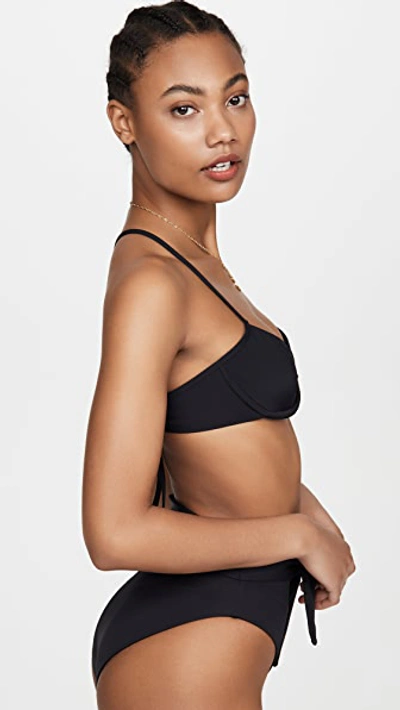 Shop Mara Hoffman Mazlyn Bikini Top In Nero