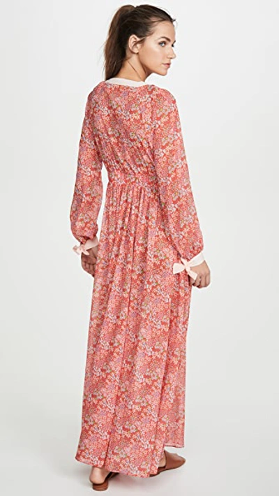 Shop Paloma Blue Jasmine Cover Up In Bloom Red