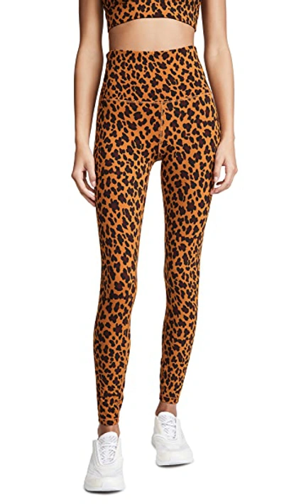 Shop Varley Century Leggings In Yellow Cheetah