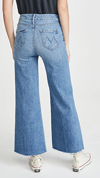 Shop Mother The Pixie Roller Ankle Fray Jeans In Let's Kick It