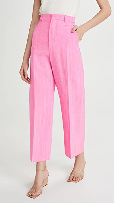 Shop Jacquemus The Santon Trousers In Pink