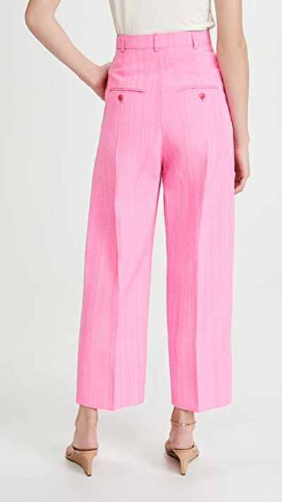 Shop Jacquemus The Santon Trousers In Pink