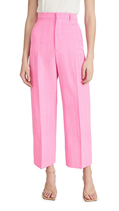 Shop Jacquemus The Santon Trousers In Pink