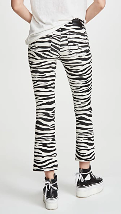 Shop R13 Kick Fit Jeans In Zebra Print