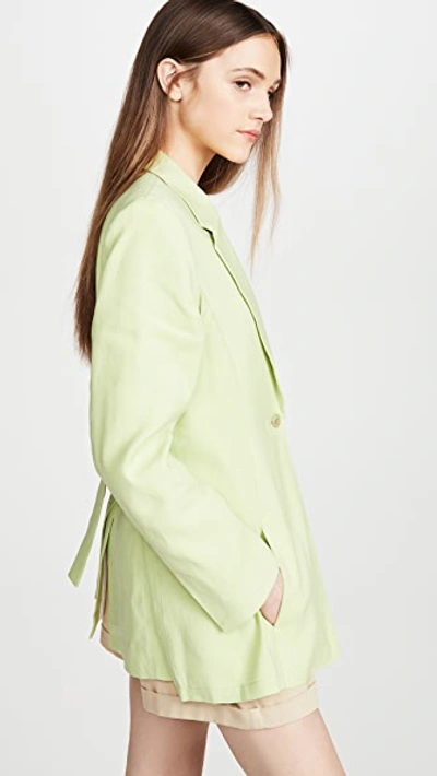 Shop Jacquemus The Apron Jacket In Green