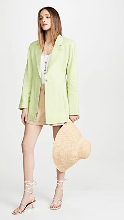 Shop Jacquemus The Apron Jacket In Green