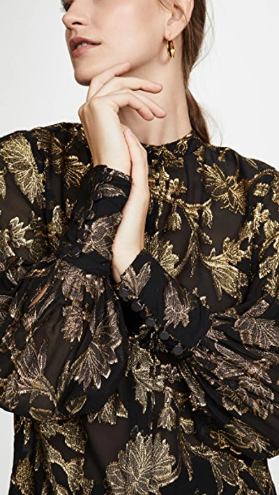 Shop Equipment Boleyn Blouse In Black Gold