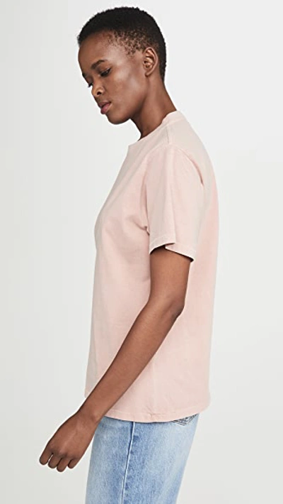 Shop Anine Bing Hudson Tee In Washed Pink