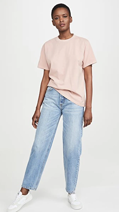 Shop Anine Bing Hudson Tee In Washed Pink