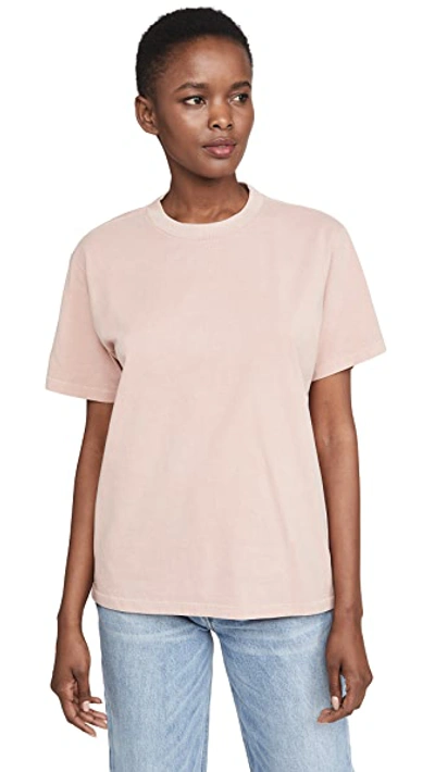 Shop Anine Bing Hudson Tee In Washed Pink