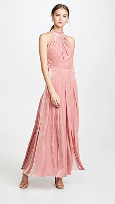 Shop Raquel Diniz Amber Closed Back Dress In Pink