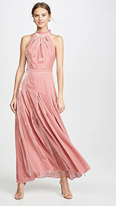 Shop Raquel Diniz Amber Closed Back Dress In Pink