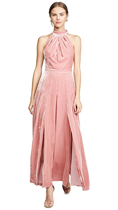 Shop Raquel Diniz Amber Closed Back Dress In Pink