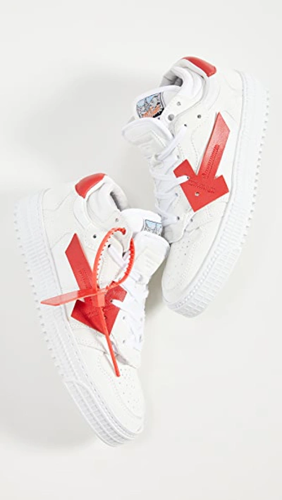 Shop Off-white 3.0 Low Sneakers In White/red