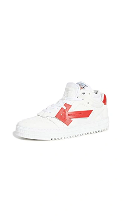 Shop Off-white 3.0 Low Sneakers In White/red