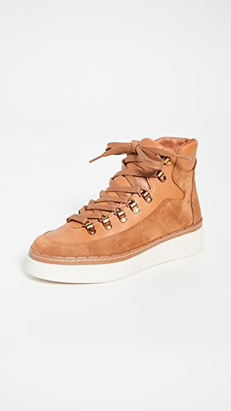 tan high top sneakers