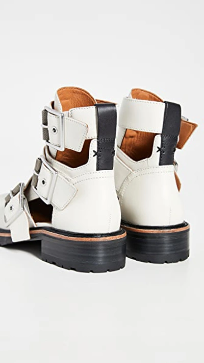 Shop Rag & Bone Cannon Buckle Ii Boots In Antique White