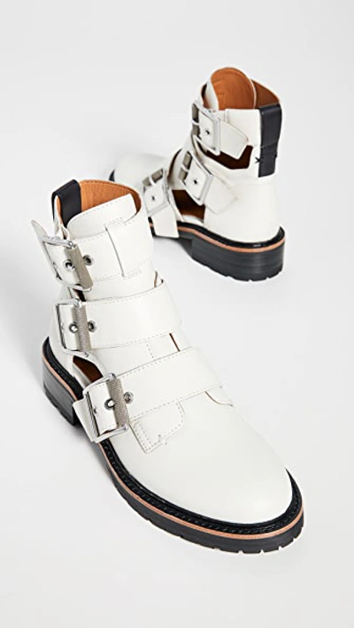 Shop Rag & Bone Cannon Buckle Ii Boots In Antique White