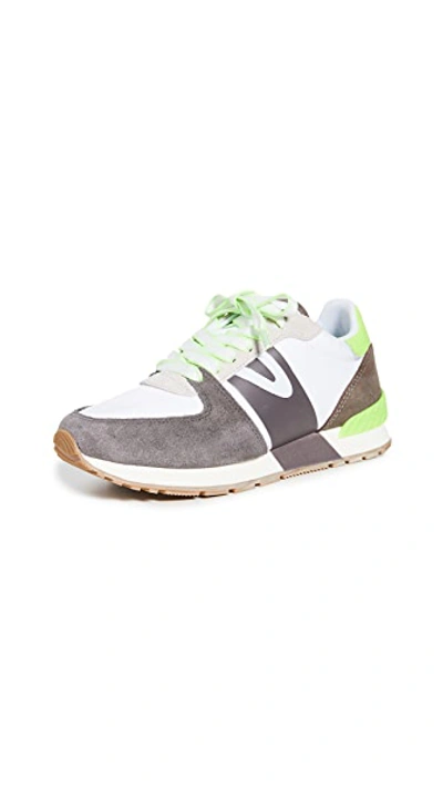 Shop Tretorn Loyola 2 Sneakers In Concrete/white/lava Stone/icin
