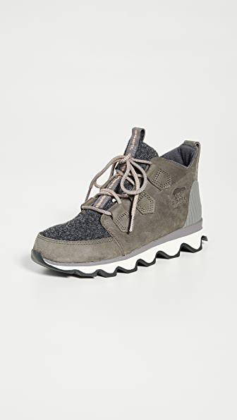 sorel kinetic caribou faux fur waterproof sneakers
