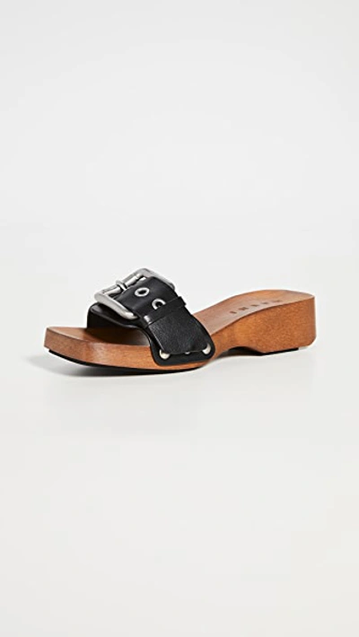 Marni buckle top clogs