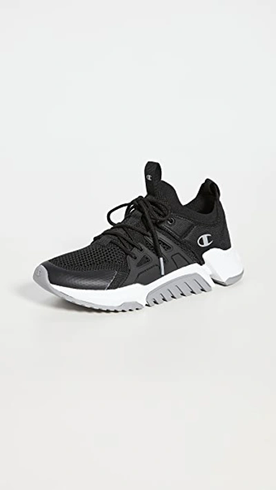 Shop Champion D1 Sneakers In Black/concrete