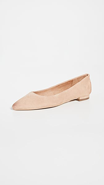 frye sienna leather ballet flats