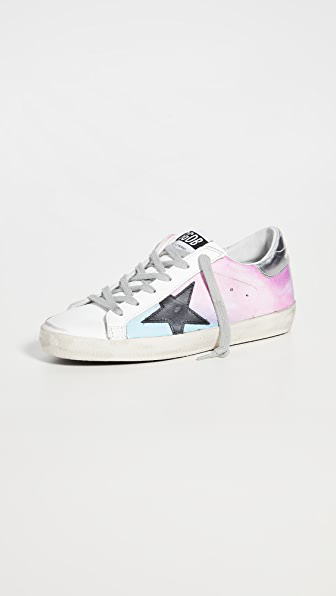 tie dye golden goose sneakers